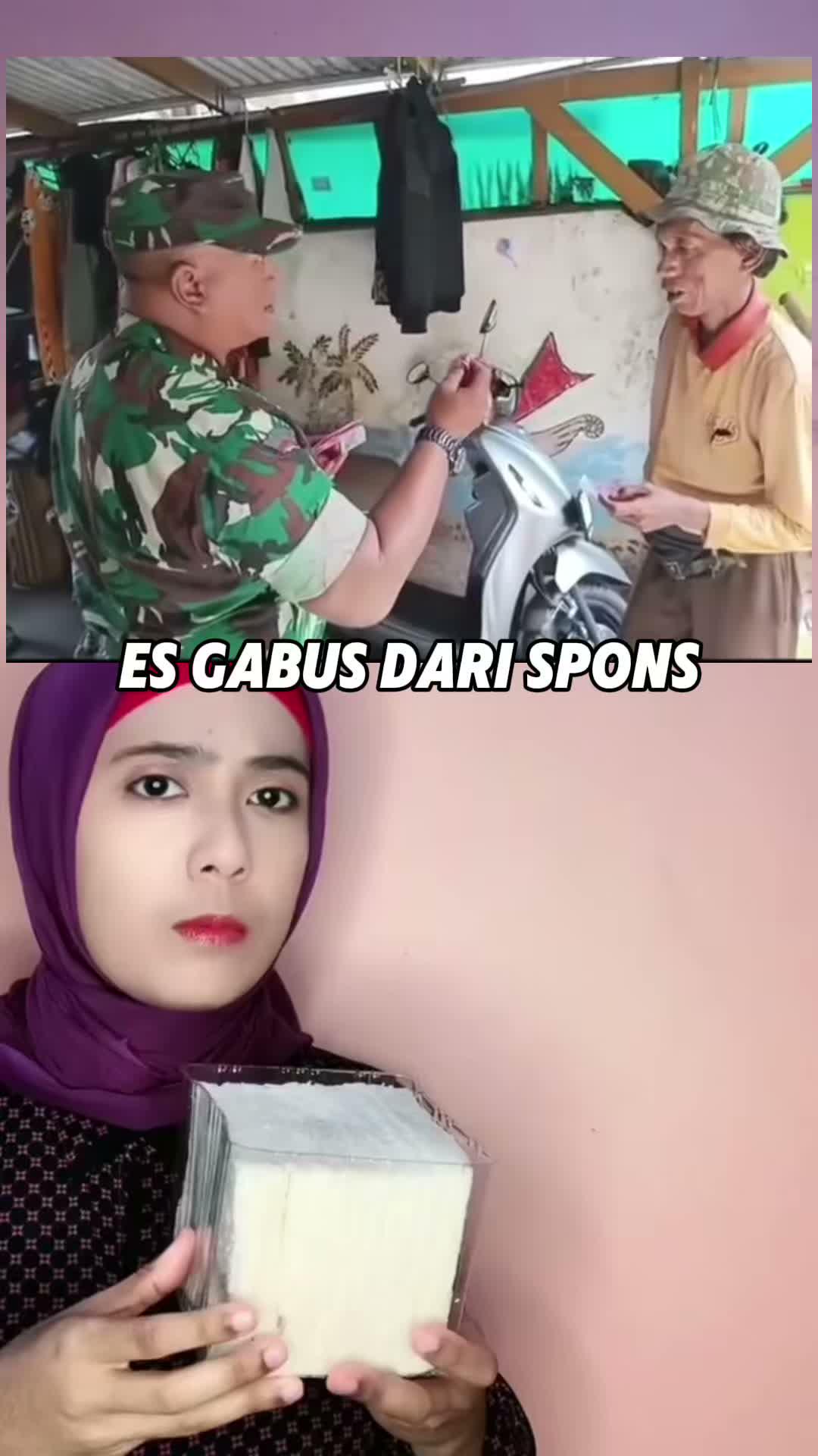 kalian percaya es gabus terbuat dari spons?
