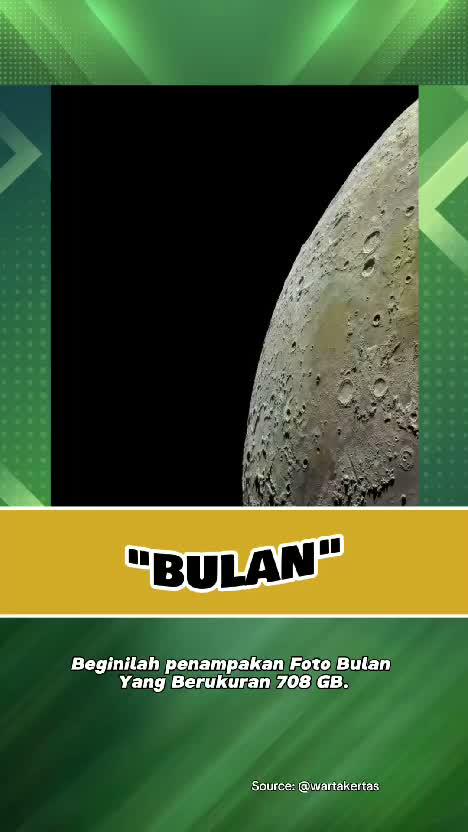 Beginilah penampakan Foto Bulan Yang Berukuran 708 GB. #bulan  #ilmuan  #videoviral  #fenomena 
