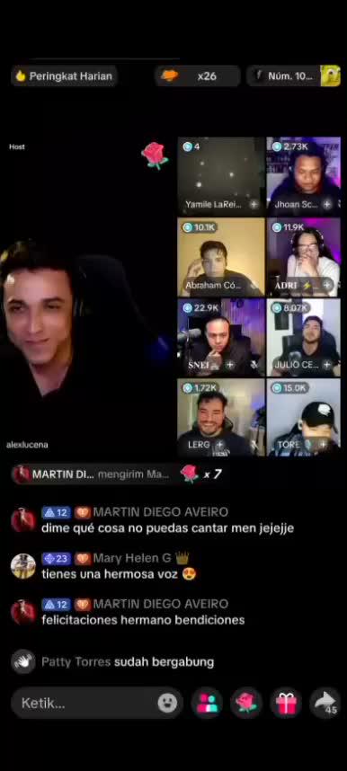 ketika host bule.nyanyi lagu Judika
 # Judika 