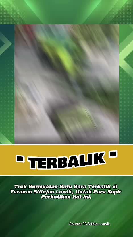 Truk Bermuatan Batu Bara Terbalik di Turunan Sitinjau Lawik, Untuk Para Supir Perhatikan Hal Ini. #videoedukasi  #videoviral  