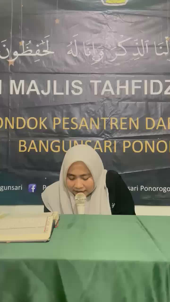 Alhamdulillah Ujian Tahfidzul Qur'an 
saudari Qotrun Nada asal Ngawi
semoga bermanfaat dunia dan akhirat aminn 


 #tahfidz 