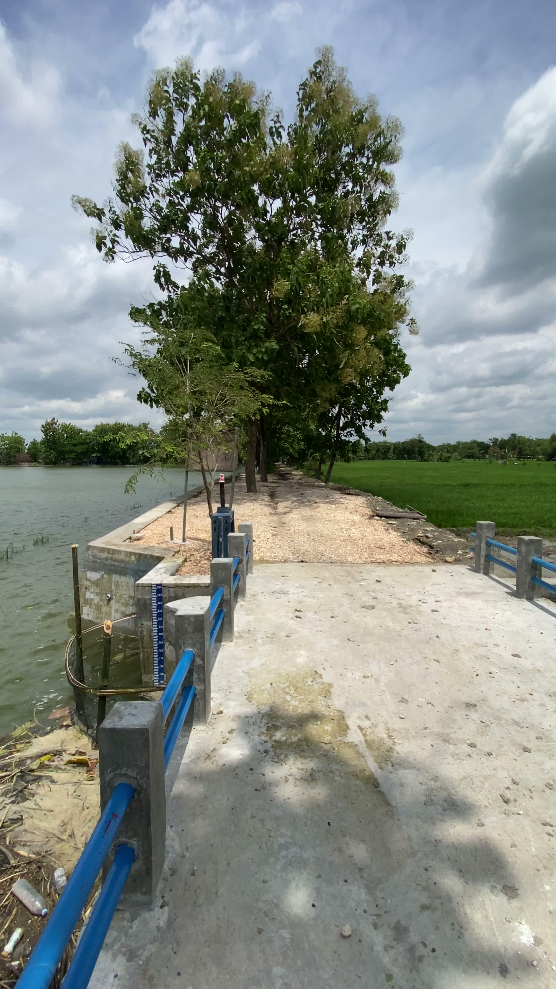 Pintu air di waduk Rowo Glandang baru lurr #waduk #rowoglandang #gading #tambakrejo #bojonegoro 