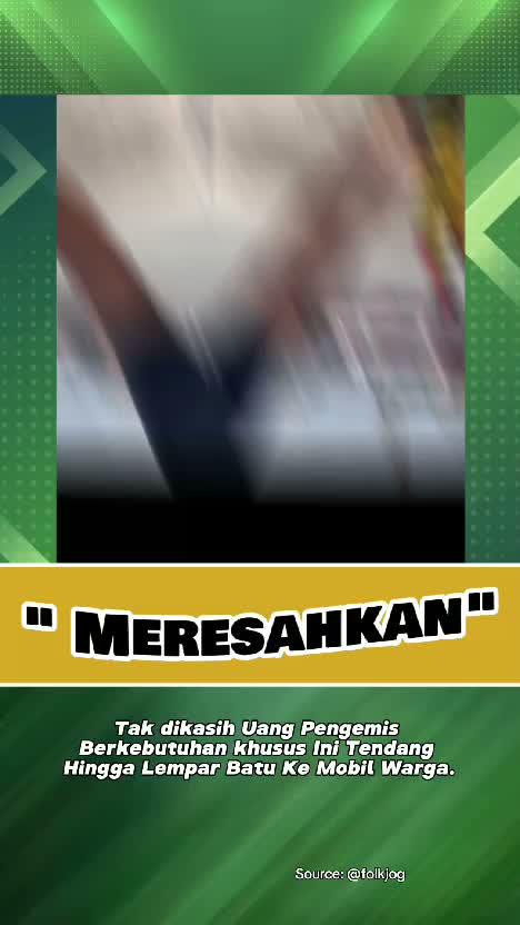 tak diberi uang pengemis berkebutuhan khusus ini tentang mobil warga. #videoviral  #faktaviral  #videoedukasi 