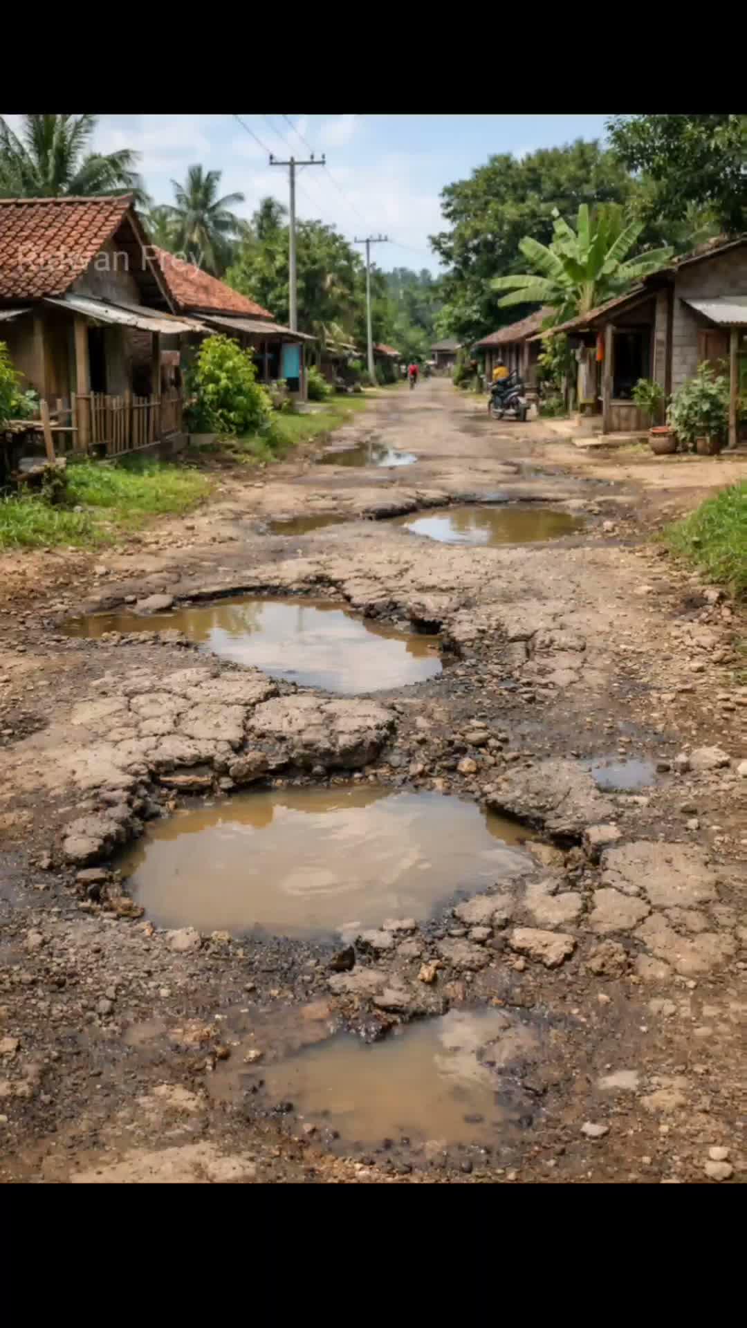 Unik sekali Renovasi Jalan langsung jadi begini #timelapse #rural #renovasi