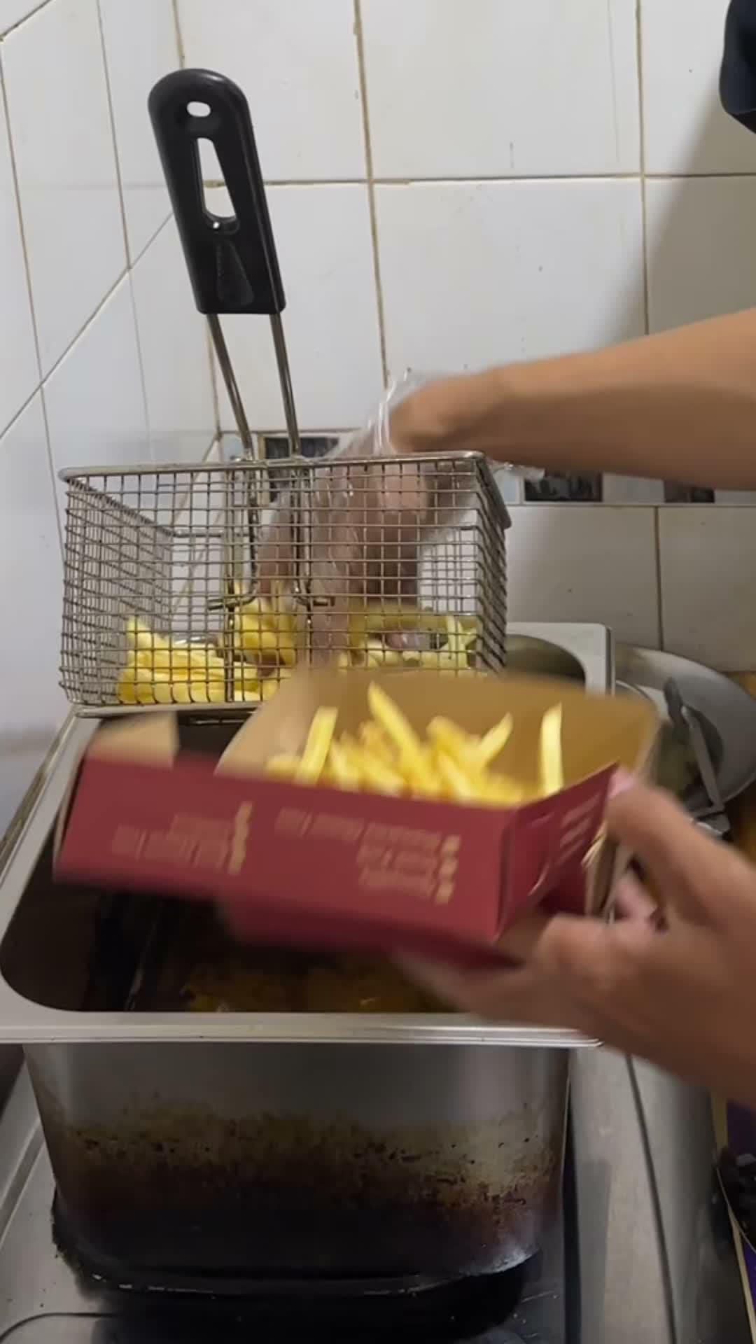 ASMR making kentang goreng