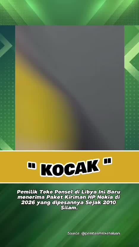 Pemilik Toko Ponsel di Libya Ini Baru menerima Paket Kiriman HP Nokia di 2026 yang dipesannya Sejak 2010 Silam. #videoviral  #faktaviral  #v
