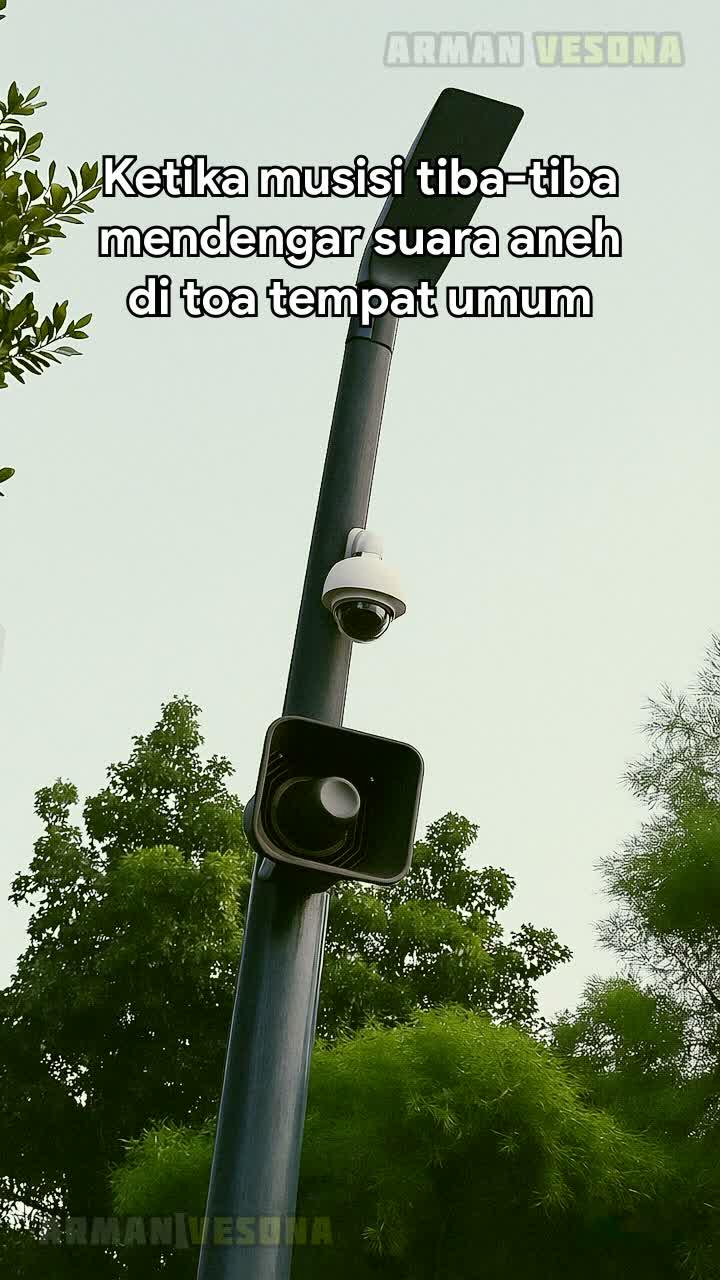 Ketika musisi tiba-tiba mendengar suara aneh di toa tempat umum