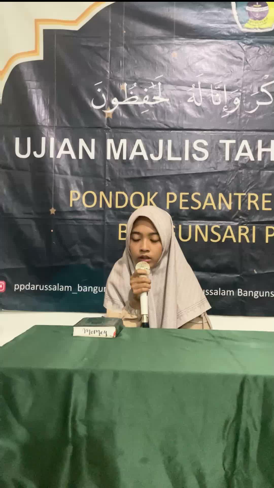 Alhamdulillah Ujian Tahfidzul Qur'an saudari Isna dari Ngawi, doakan semoga lancar, dan manfaat hafalan nya, aminn
