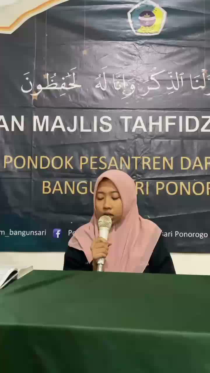Ujian Tahfidzul Qur'an saudari Fia dari Sumatra, doakan semoga bermanfaat dunia akhirat, aminn