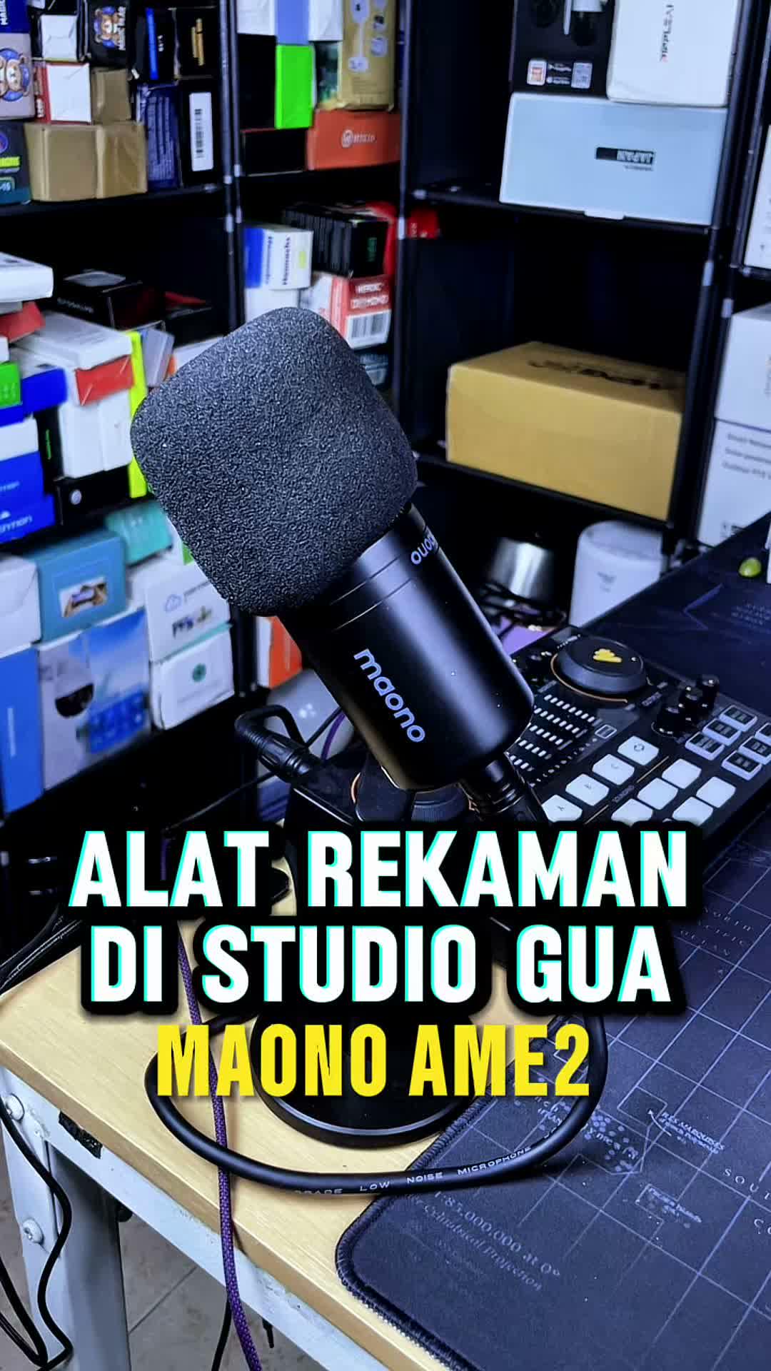 Rekomendasi Soundcard MAONO AME2 dan mic MAONO PD100 Alat rekaman yang sering gua pakai di studio.

#maonoame2 #maonopd100 #maono 