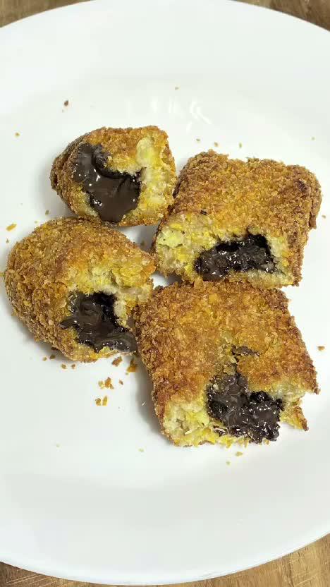 Goreng Pisang Coklat Lumer 😍😍