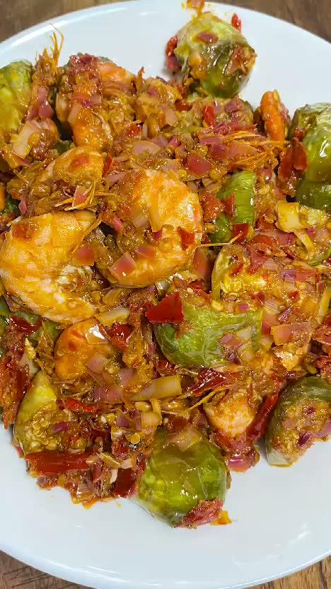 Udang Terong Sambal Kecombrang😍😍