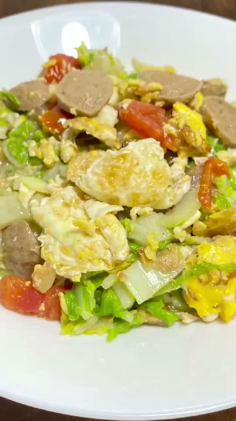 Tumis Sawi Bakso 😍😍