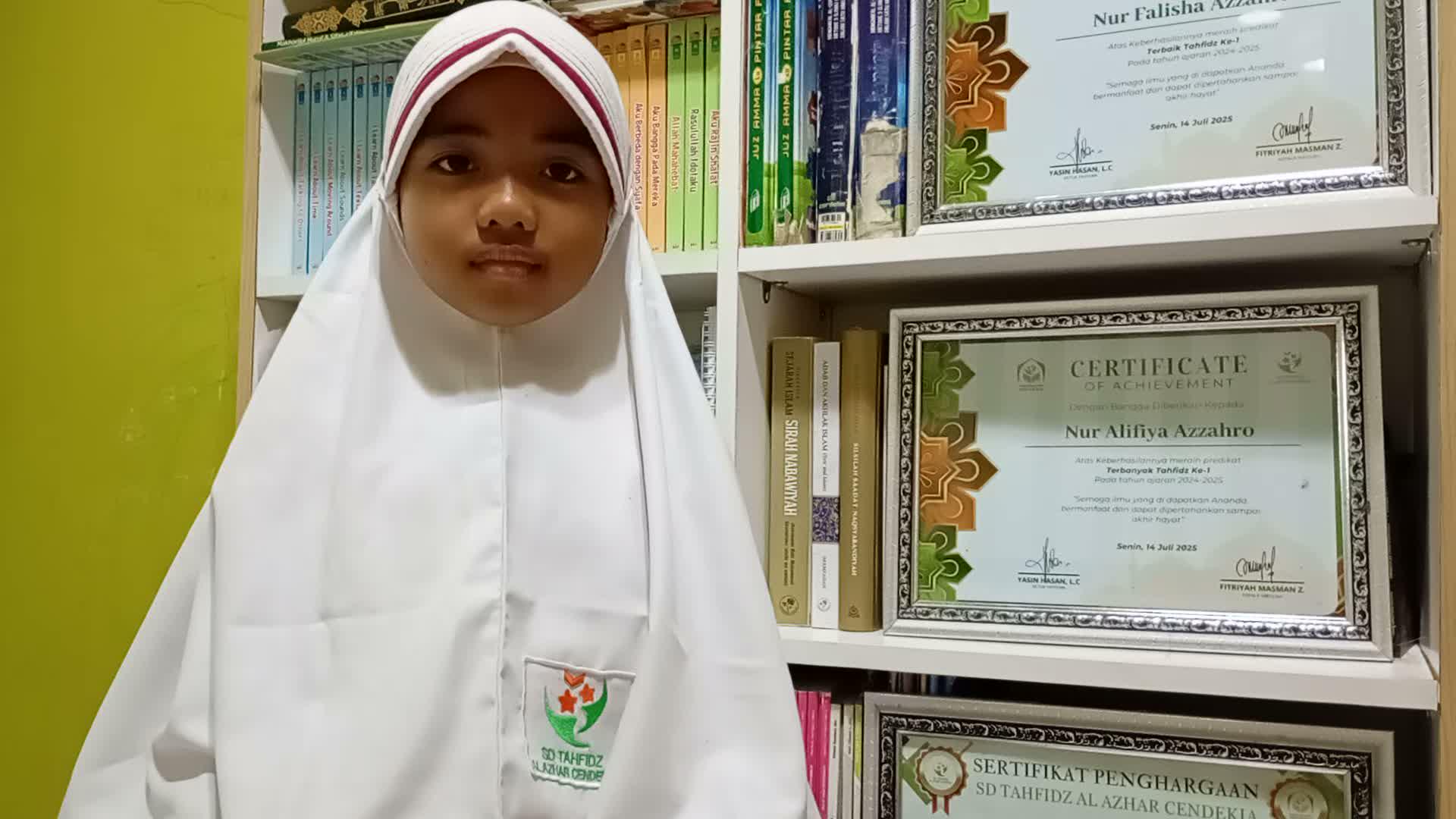 HAFIZ2027 NUR ALIFIYA AZZAHRO BOGOR 9Tahun 7juz