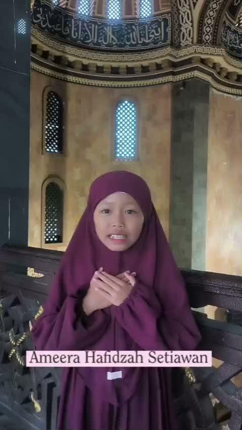 HAFIZ2027 AMEERA HAFIDZAH SETIAWAN KOTA MALANG 11 TAHUN 22 JUZ 
 #hafizindonesia2027