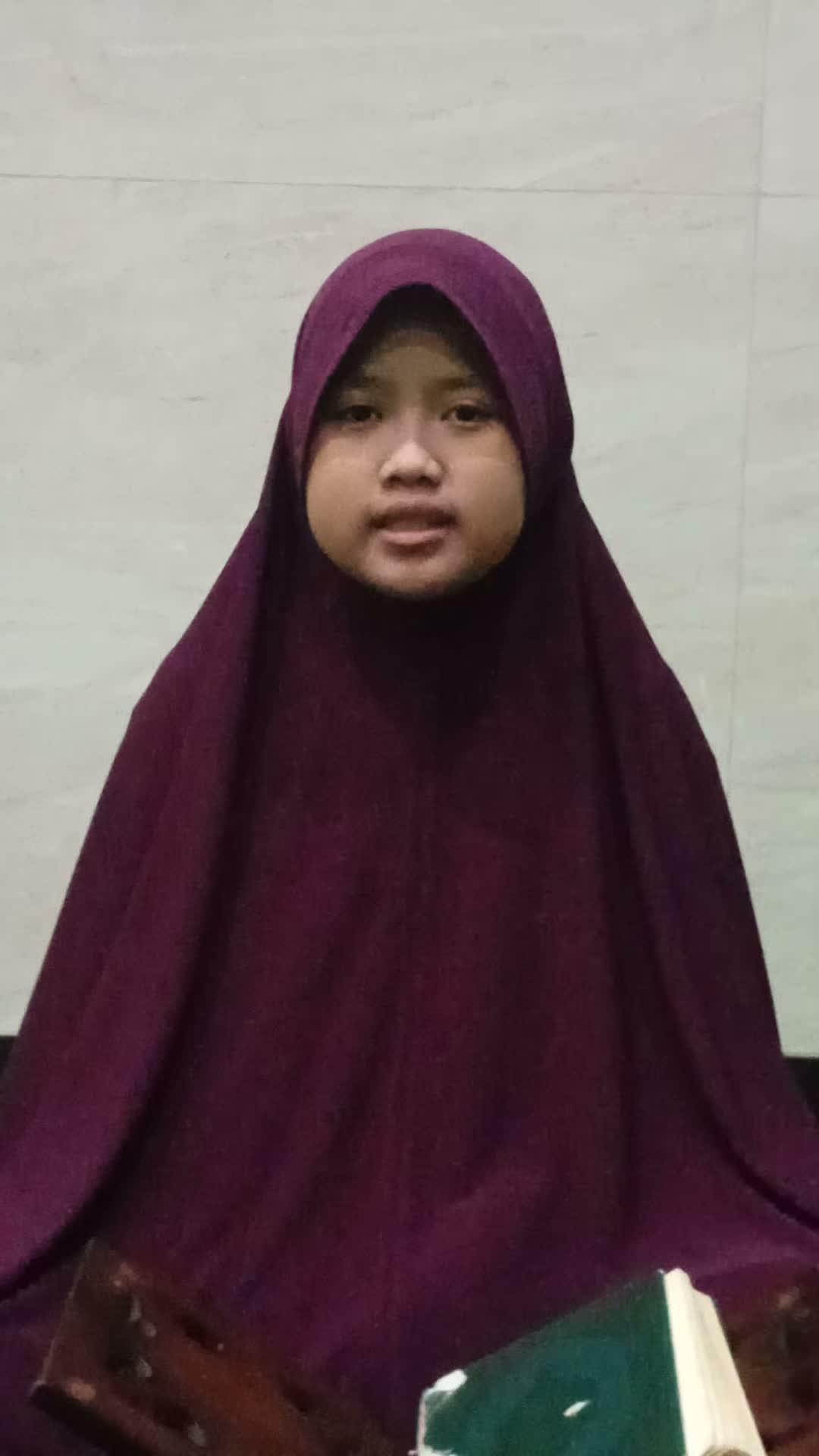 HAFIZ2027 ADIBAH SYAKILA PRABUDI DELI SERDANG ( SUMATRA  UTARA ) 11 TAHUN  Jumlah Hafalan Al -Qur'an 5 JUZ  :  1 2 3 4 5 
 #Hafiz2027  #Hafi